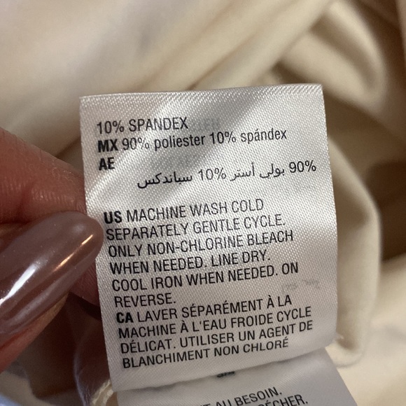 Alfani antique white skirt with slit. BNWT - Picture 8 of 8